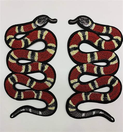 gucci snake patch big|Gucci Patches .